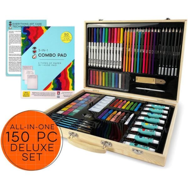 Deluxe Wooden Everything Art Case