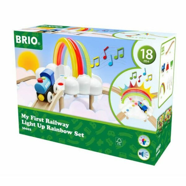 My First Railway Light Up Rainbow Train Set