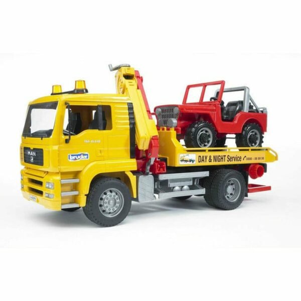 Tow truck with vehicle