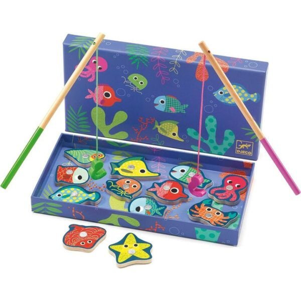 Colour Wooden Magnetic Fishing Game