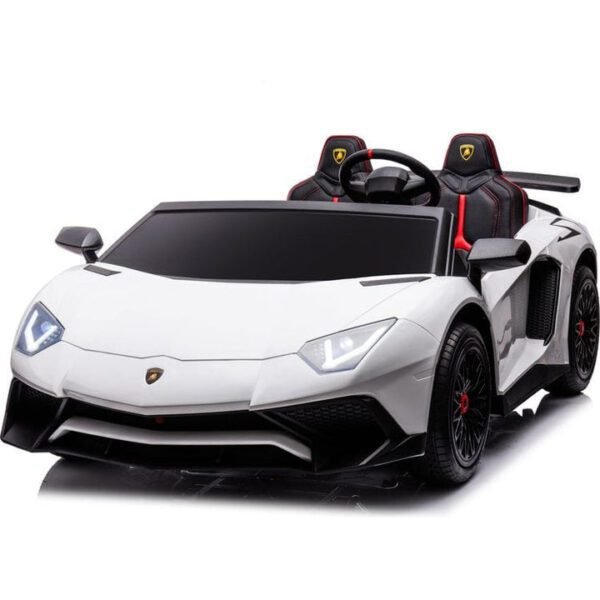 24V Lamborghini Aventador 2 Seater Ride on Car for Kids - White
