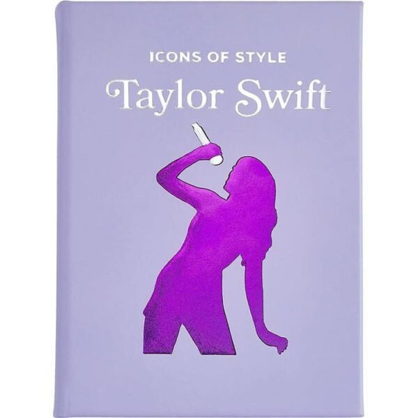"Icons of Style: Taylor Swift" Book in Lilac Bonded Leather
