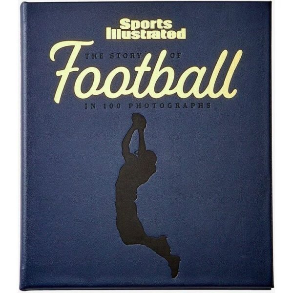 "The Story of Football in 100 Photographs" Book by Sports Illustrated - Navy