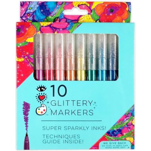 10 Glittery Markers