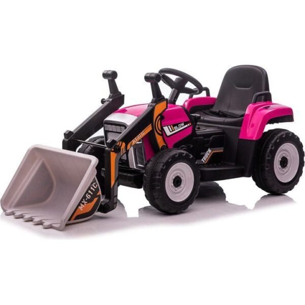 Construction Load Truck 12V Ride On Toy Car Pink
