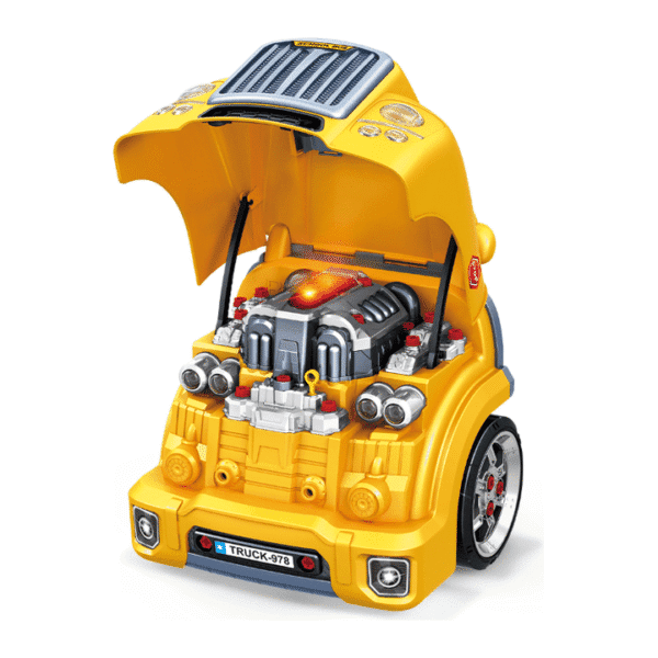 Big School Bus Engine Repair Toy Set