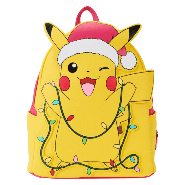 Pokémon Santa Pikachu Christmas Lights Light Up Mini Backpack