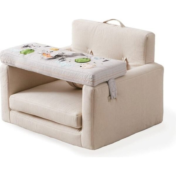 Rolling Along Square Interactive Chair - Neutral